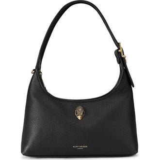 Kurt Geiger Kurt Leather Shoulder Bag in Black at Nordstrom