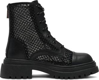 Steve Madden Womens Leather Ripcord Mr 00 E Boots - Black - Size UK 6