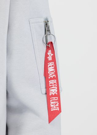 Alpha Industries Hoodie ALPHA INDUSTRIES Patch Hoodie LF, Herren, Gr. S, grau (pastel grau), Obermaterial: 80% Baumwolle, 20% Polyester, oversize, Sweatshirts Hoodie