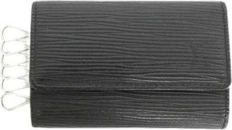 Louis Vuitton Pre-owned Accessories, female, Black, Size: ONE SIZE Pre-owned Leather key-holders