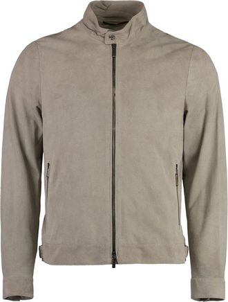 Moorer Leather Jackets, male, Beige, Size: L Vangi Leather Jacket