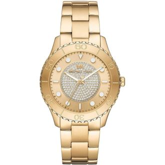 Michael Kors Gouden Roestvrijstalen Dameshorloge Mk 6911 - Dames - Horloges - Geel - ONE Size - Accessoires