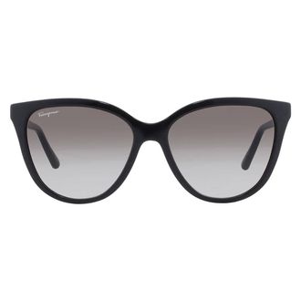 Ferragamo Grey Gradient Cat Eye Ladies Sunglasses SF1056S 001 57