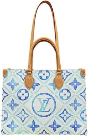 Louis Vuitton Pre-owned Plastic Draagtas - Dames - Vintage Shopper - Blauw - ONE Size - Vintage