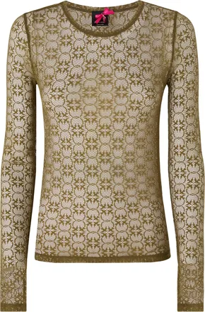 Pinko Stretch Lace Printed T-Shirt