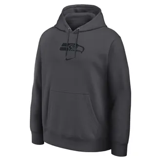 Nike Seattle Seahawks Washed Club Nike Mens NFL Pullover Hoodie in Grey | 16TW06F78-DQ6