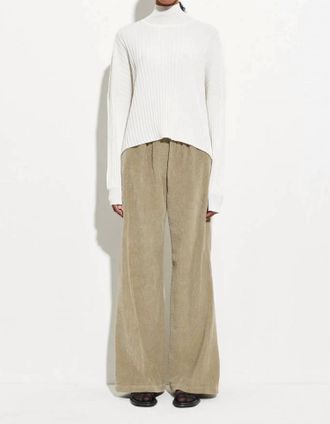 Christian Wijnants Padola Cordoroy Pant In Sage Green