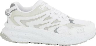 Emporio Armani Sonic Dart Crusher Sneakers - Heren - Sneakers - Wit - 45 1/3 EU - Polyester - Schoenen
