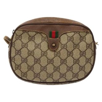 Gucci Pre-owned Leather gucci-bags - Dames - Pre-owned - Beige - Maat: ONE Size Leer