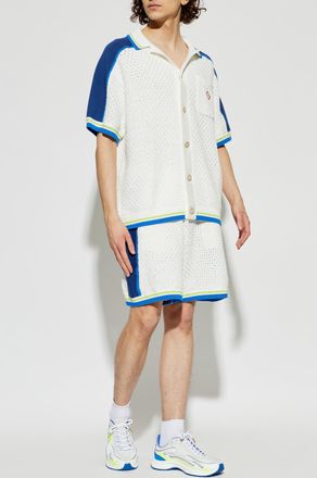 Casablanca Shorts With Logo, Mens, White