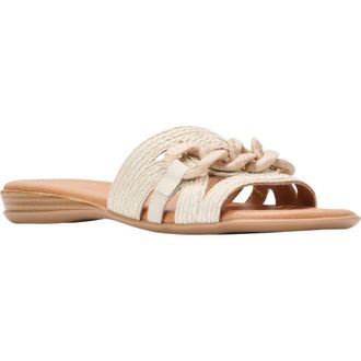 Andr&eacute; Assous Neela Slide Sandal in Vanilla at Nordstrom, Size 11