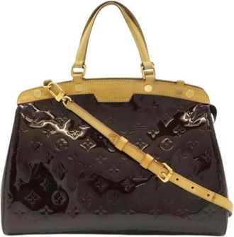 Louis Vuitton Pre-owned Vintage Monogram Vernis Handtas - Dames - Vintage Handtas - Paars - ONE Size - Leer - Vintage