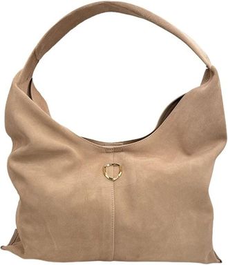Blauer Hina Hobo Tas - Dames - Schoudertassen - Bruin - ONE Size - Su&egrave;de - Tassen