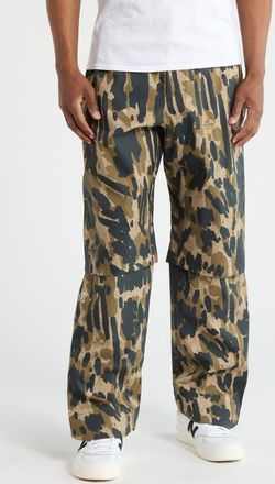 Malbon Golf Tour Divot Waterproof Pants in Bark Camo at Nordstrom, Size Xx-Large