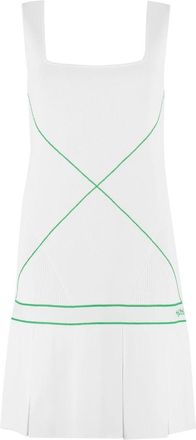 Bottega Veneta Salon 03 Viscose Blend Jurk - Dames - Korte kleedjes - Wit - M - Polyester - Kleedjes