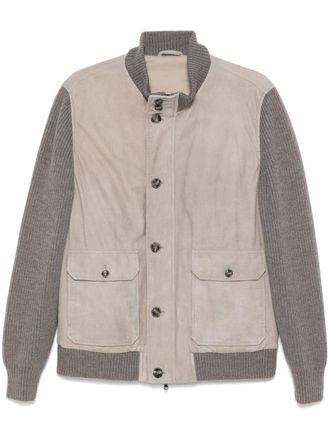 Barba suede jacket - Grey