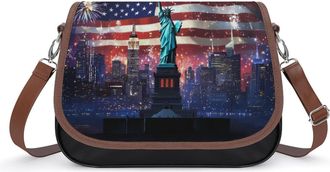 Generic I Love New York U.S. Small Womens Crossbody Bags Shoulder Handbag with Adjustable Strap for Travel