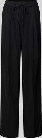 s.Oliver Red Label Relaxed Fit Weite Hose aus Leinen-Viskose-Mix in Black, Gr&ouml;&szlig;e 34/32