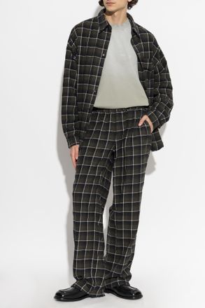 Misbhv Plaid Pattern Shirt, Mens, Green