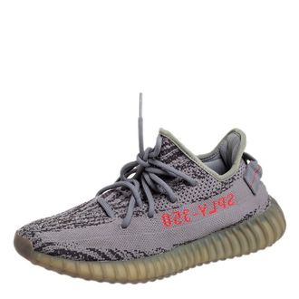 adidas Grey Knit Fabric Boost 350 V2 Beluga 2.0 Sneakers Size 40 2/3