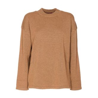 Max Mara Pea Coat Sweater - Dames - Ronde hals truien - Bruin - M - Truien & Vesten