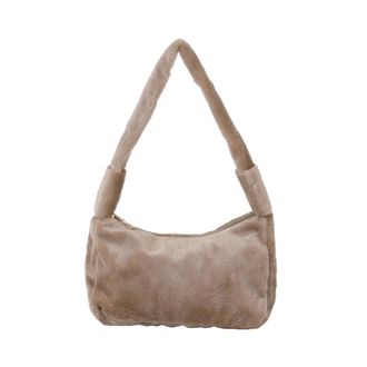 Generic Autumn/winter fashion faux plush handbag Solid color mini bag
