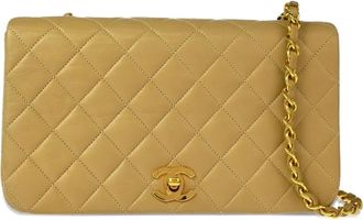Chanel Borsa a spalla piccola Full Flap 1990 - Toni neutri