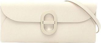 Herm&egrave;s Tweedehands Elegant Envelope Clutch Met Strakke Sluiting En Optionele Schouderriem