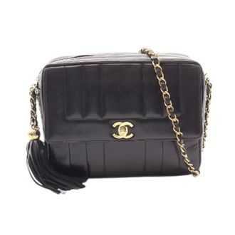 Chanel Pre-owned Mademoiselle Lambskin Shoulder Bag - Dames - Pre-owned - Zwart - Maat: ONE Size Leer