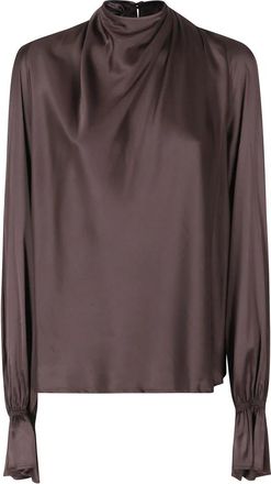 Raquel Diniz Moona LS Top - Dames - Blouses - Bruin - XS - Overhemden