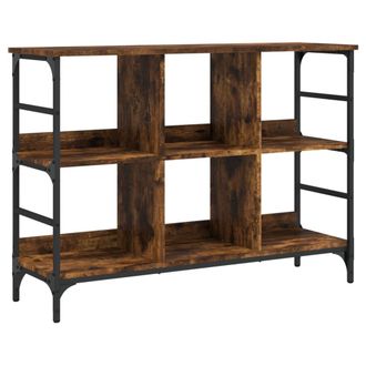 vidaXL Vidaxl - Aparador De Madera De Ingenier&iacute;a Roble Ahumado 102x32x73,5 Cm