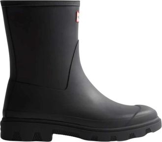 Hunter Korte Regenlaarzen - Dames - Regenlaarzen - Zwart - 40 EU - Polyester - Schoenen