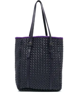 Bottega Veneta Borsa tote con design Intrecciato in pelle 2010 - Viola