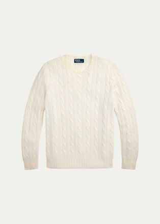 Polo Ralph Lauren Mens The Iconic Cable-Knit Cashmere Sweater