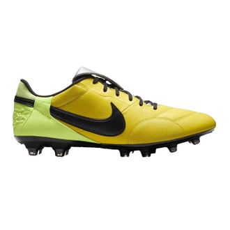 Nike Heren Premier 3 Classic Leather Firm Ground Voetbalschoenen (Volt/Zwart)
