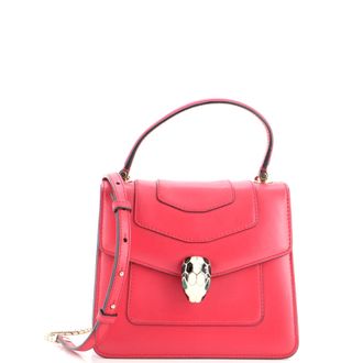Bulgari Serpenti Forever Top Handle Bag Leather Small