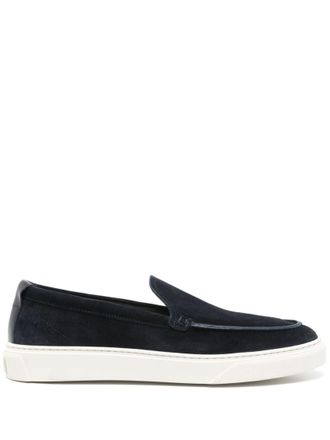 Woolrich Navy Blue Slip On Loafers