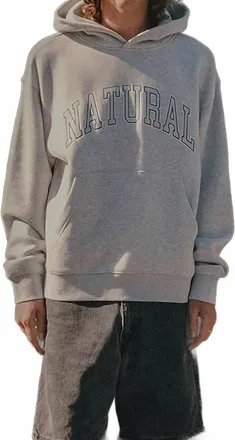Museum of Peace and Quiet Natural Hoodie In Ash Grey