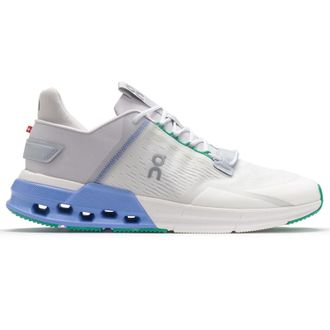 On Cloudnova Flux Textile Synthetic Mens Lace Up Trainers - Undyed White Neptune - Size:UK 10.5