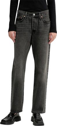 Levi's 501 90S Straight Jeans - Dames - Regular Fit Jeans - Grijs - W30 L32 - Katoen - Jeans