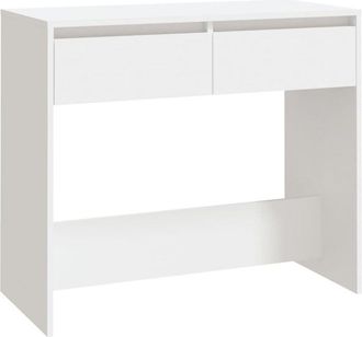 vidaXL Console Table White 89x41x76.5 cm Steel Vidaxl