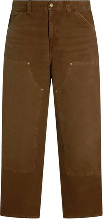 Carhartt Work in Progress Brown Flat Front Trousers