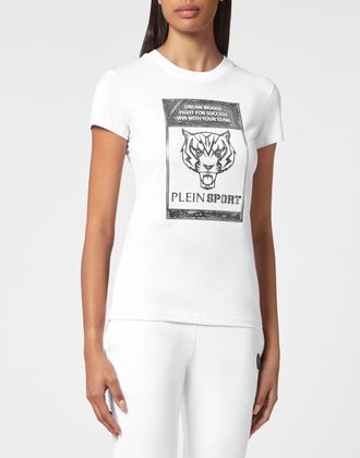 Plein Sport T-Shirt Ronde Hals Tiger