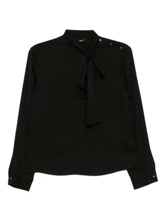 Theory silk blouse - women - Silk - P - Black