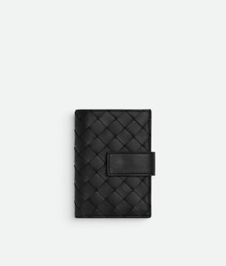 Bottega Veneta Tag Passport Case - Black - Women - 100% Lambskin