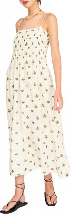 Mirth Puglia Midi Dress In Chocolate Mint Boteh