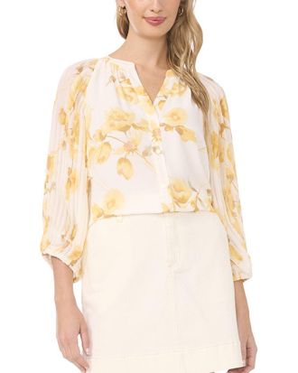 Vince Camuto Button Front Blouse
