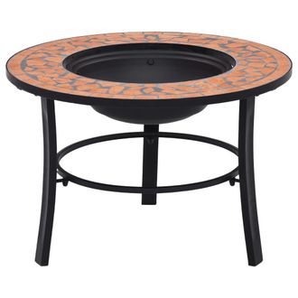 vidaXL Brasero De Mosaico Cer&aacute;mica Terracota 68 Cm Vidaxl