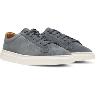 BOSS Kieran Suede Low Top Sneaker in Dark Grey Suede at Nordstrom, Size 11Us