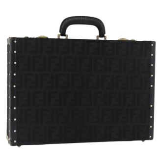 Fendi Pre-owned Handbags, female, Black, Size: ONE SIZE Pre-owned Trunk Bag